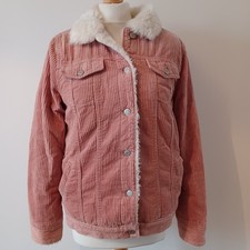 Women's Pink Cord Trucker