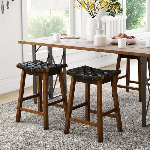 65cm woven saddle stool - woven,
