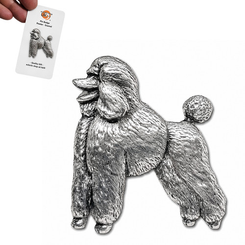 Standard poodle dog pin badge - pin,