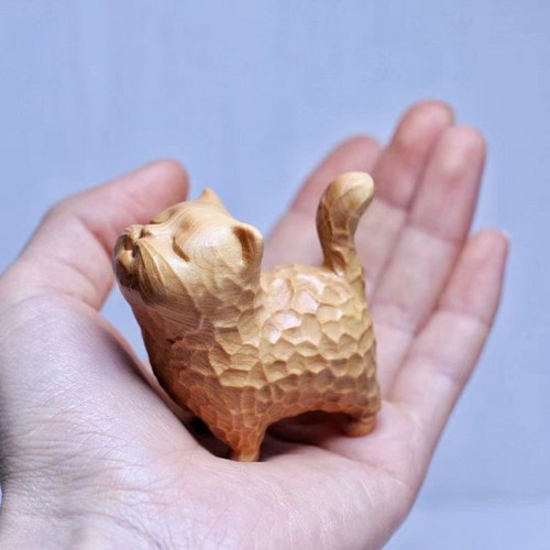 Tiny cat sculpture hand - tiny,