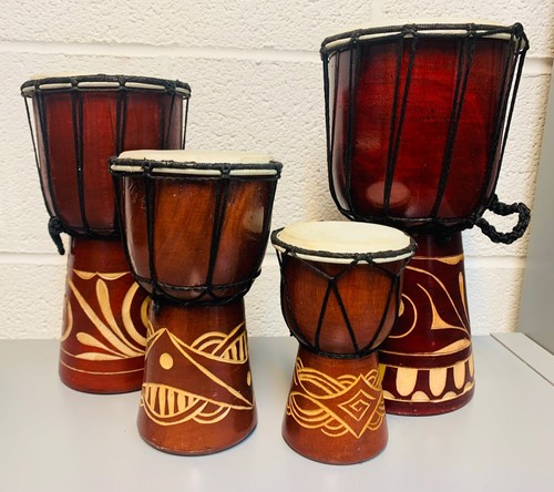 Wooden djembe drum hand - -,