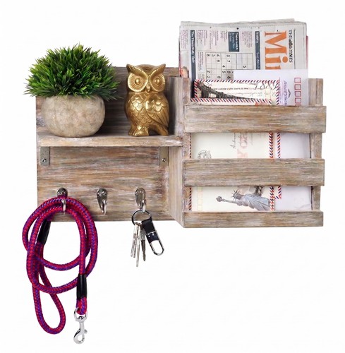 Rustic wall key holder - rustic,