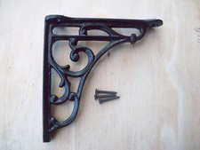 Black Antique Cast Iron Scroll Shelf Support Book Sink Toilet Cistern Bracket
