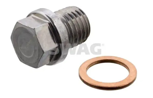 Oil pan drain plug male - pan, 10