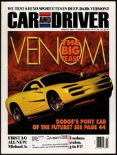 MARCH 1994 CAR AND DRIVER