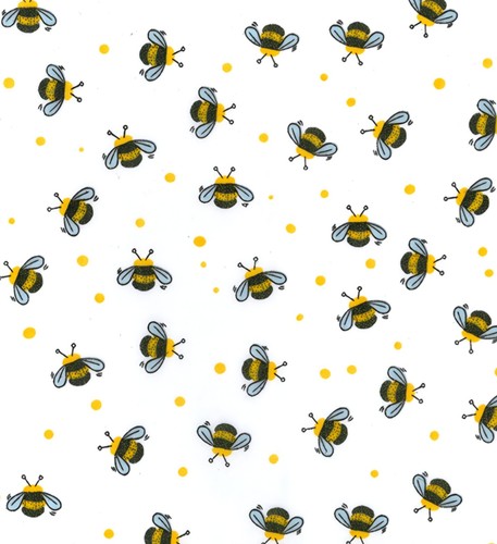 Polycotton craft fabric bumble - polycotton,