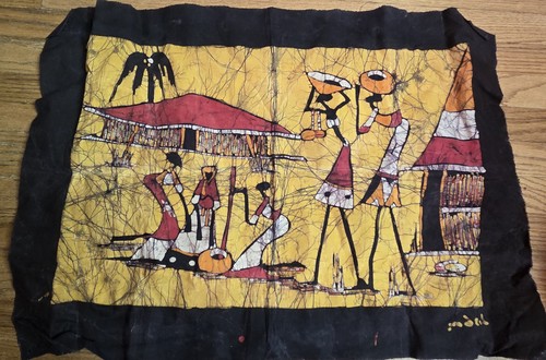 Vtg african batik - vtg, panel