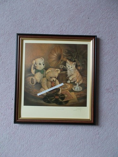Teddy bear print - bear, family