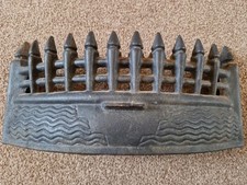Antique Vintage Cast Iron Curved Fire Place Fret Guard (17.5 Inches)