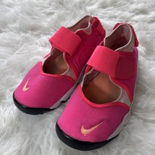 Nike Trainers Womens Air Rift Pink White Summer Sandals Shoes GS Size 5.5 UK