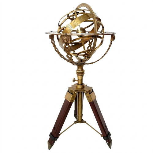 Vintage brass armillary - 28",