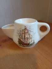 Collectable ROYAL VICTORIA POTTERY - WADE SAILING SHIP SHAVING MUG. Height 9cm