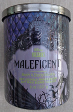 BATH & BODY WORKS DISNEY VILLAINS MALEFICENT CANDLE SINGLE WICK 30-50 BURN TIME