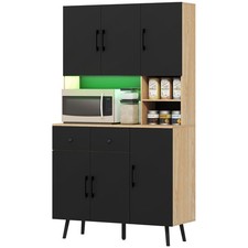 HOMCOM Tall Kitchen Cupboard