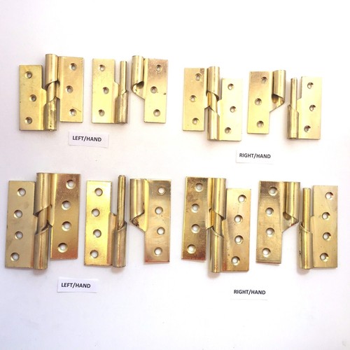 Brassed rising butt hinges - brassed,