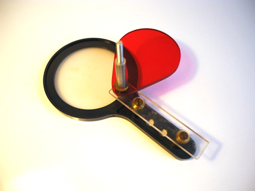Red safety filter - red, opaque