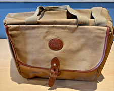 Ralph Lauren Safari Canvas Travel Tote Bag Tan w/ Faux Leather Trim