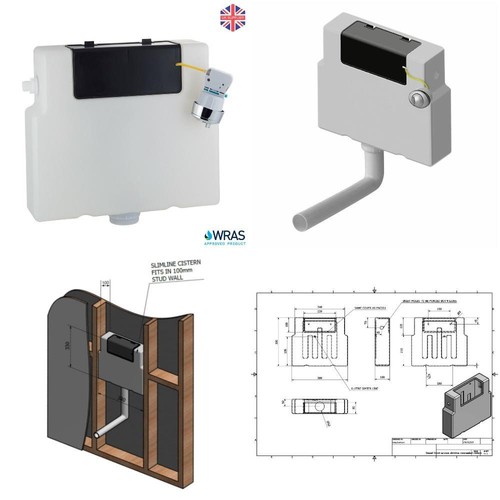 Slimline dual flush concealed - dual,