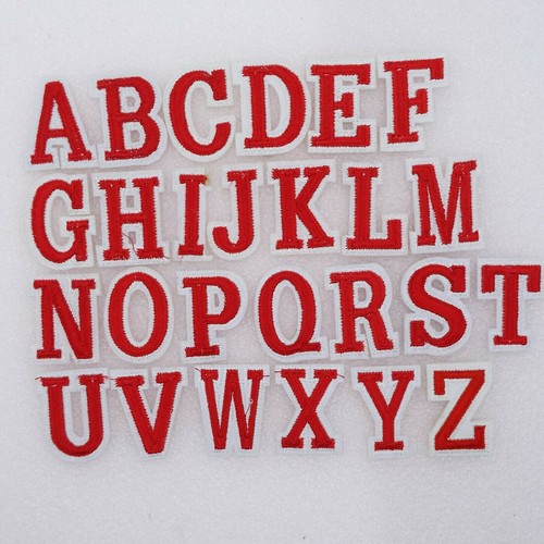 Pick letters iron sew - pick,