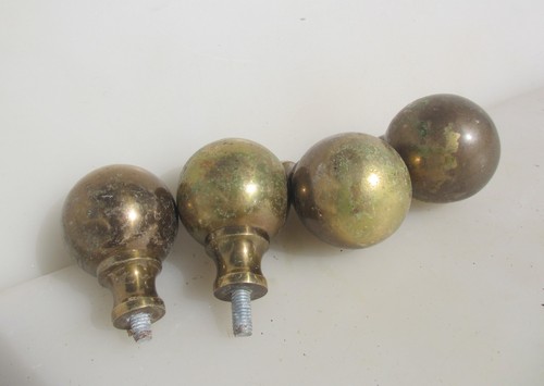 Antique brass curtain pole - antique,