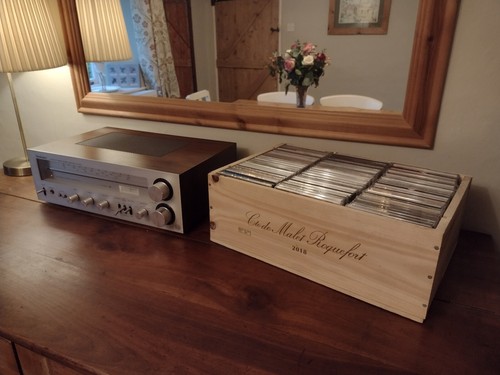 Storage wine box crate - cd,