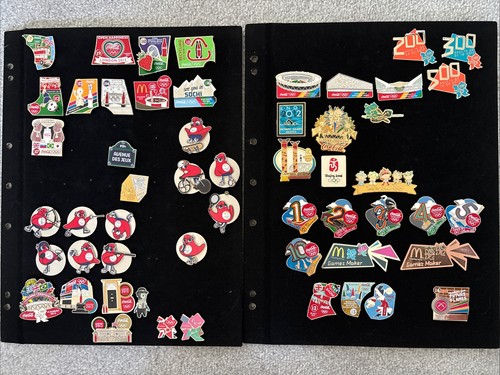 Set olympic pin badges - set, of