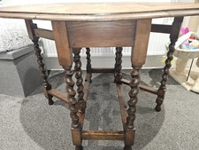 Antique Solid Oak Barley Twist