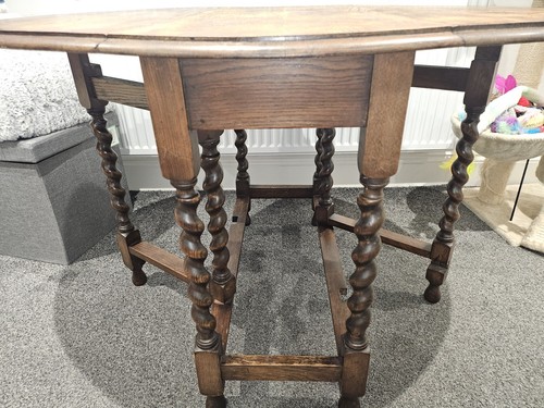 Antique solid oak barley - antique, twist