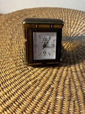 Vintage Seth Thomas 1960s travel clock, working/accurate with windup mechanism