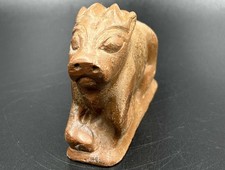 Intercultural  Statute Collectibles Rare Stone bull Sculpture Central Asia