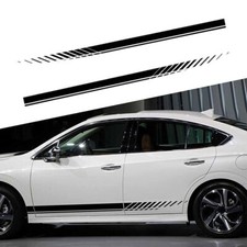 2x Car Racing Plaid Side