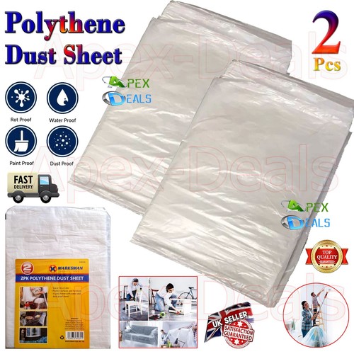 Polythene dust sheets - dust, x