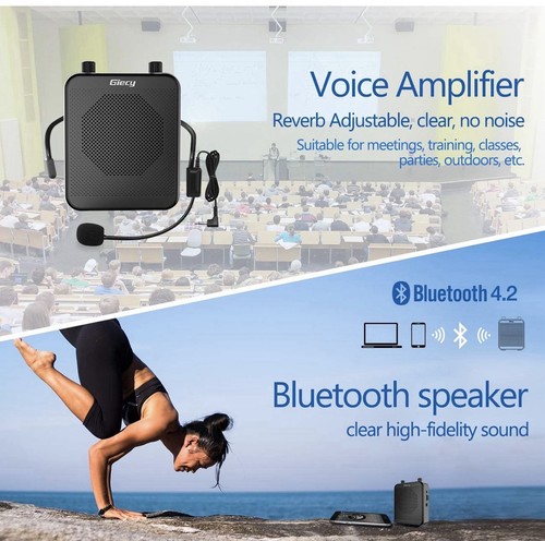 Portable voice amplifier with - portable,