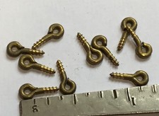 Solid Brass Screw Eyes