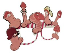 6 Hen Party Willy Glasses Team Bride To Be Hens Do Night Bridal Prop Accessories