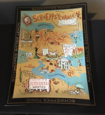 VINTAGE Schweppes Ashtray 7" x