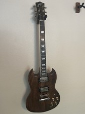 SG Style 6 String Electric Guitar Mahogany Maple Ebony