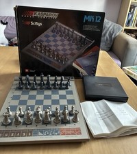 Vintage 1986 SciSys Kasparov Mk12 Chess Computer Complete Tested & Working