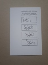 WWF WWE  LITA  X4 SIGNED FLEER