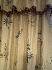 Interlined Curtains. Floral
