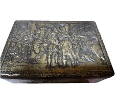 Vintage Embossed Biscuit Tin