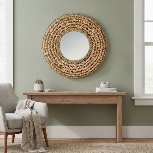 Water hyacinth wall - wall, mirror