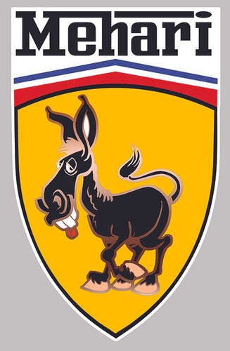 Mehari sticker citroen 2cv - citroen,