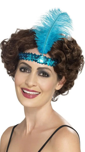 Sequin feather gatsby - &,