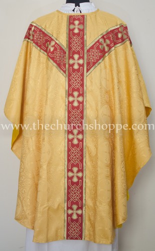 Yellow gothic vestment mass - yellow,