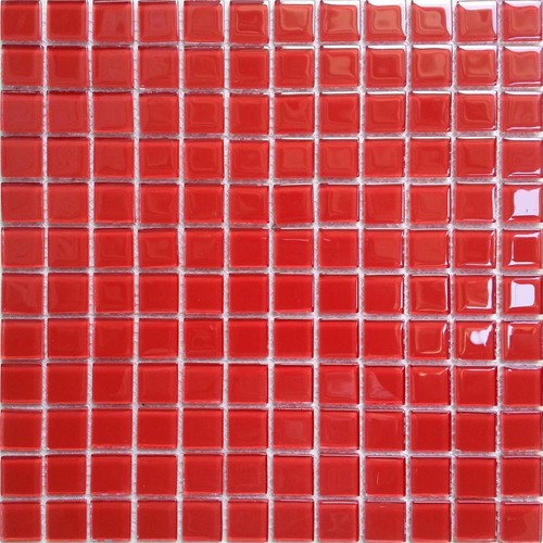 Mosaic tiles red - glass,