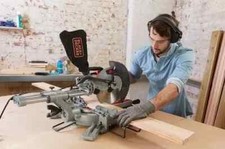 BLACK + DECKER   2100W 254mm Single Bevel Slide Mitre Saw BES710-GB New Boxed
