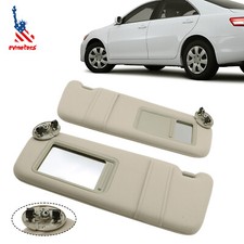 2pcs For 2007-2011 Toyota Camry Tan Beige Sun Visor Pair Left Right 2.4 2.5 3.5L