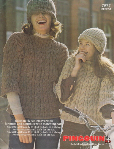 Cabled tops matching - cabled, &