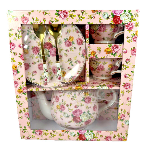 Grace teaware pink vintage - pink,